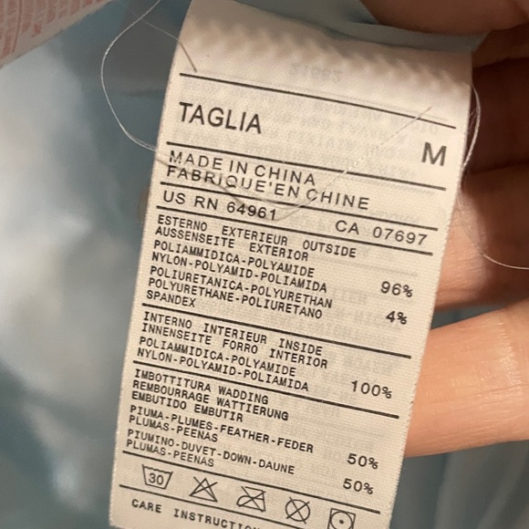 United colors of Benetton Women's Light Blue goose down Puffer Vest - Picture 5 of 5